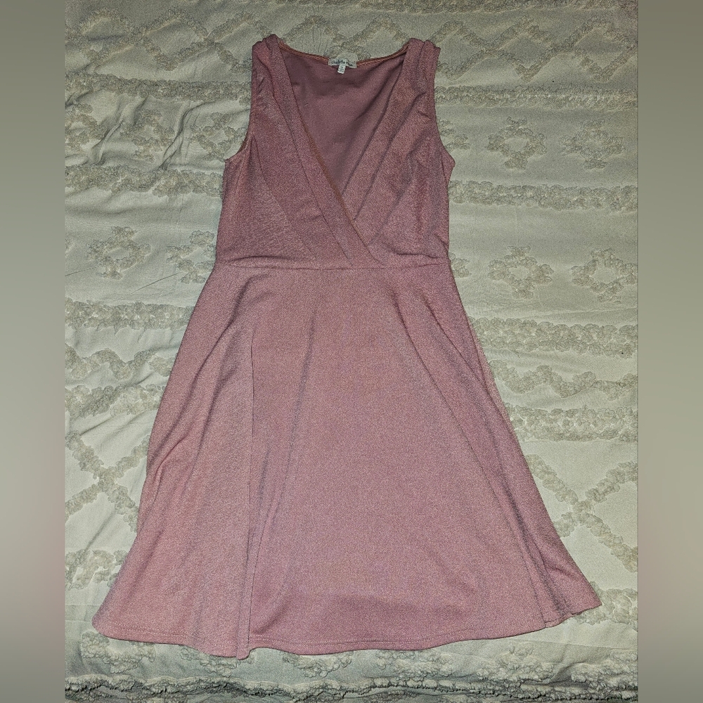 Charlotte Russe Chic Mauve/Pink Sleeveless Mini Dress